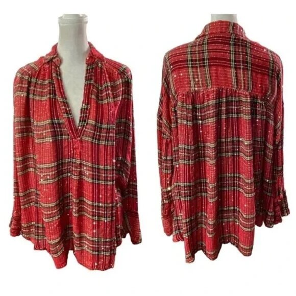 FREE PEOPLE Women Bundle of 10 Long Sleeve Top Sz XS Multicolor 3-27 - Picture 2 of 16